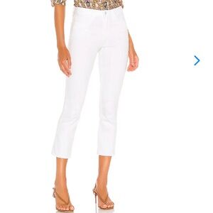 NWT L Agence Nadia Cropped White Jeans Size 30